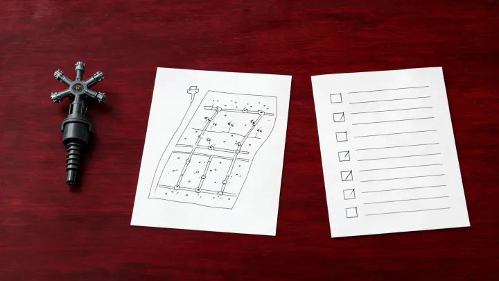 Micro sprinkler procurement checklist